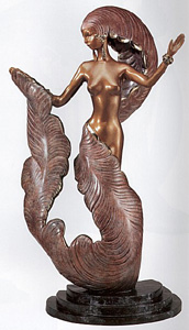 Folies Bergere (Bronze) by Erte