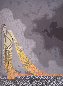 Melisande and Golaud by Erte