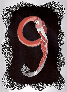 Numeral 9 by Erte