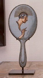 Pearls (Hand Mirror) by Erte