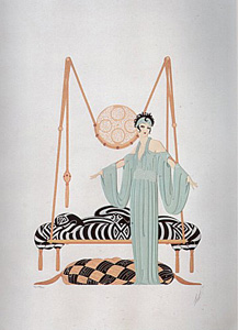 Pillow Swing by Erte