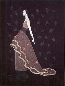 Roses de nuit by Erte