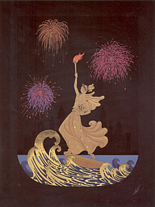 Statue of Liberty, Night by Erte