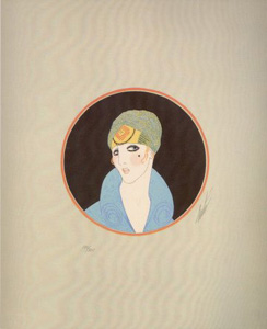 Yellow Turban by Erte