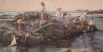 Family Outing at the Cove by Don Hatfield