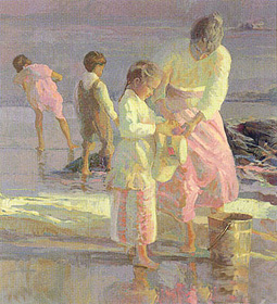 Playing at the Shore by Don Hatfield