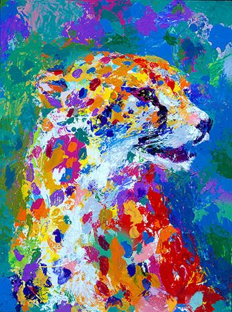 Portrait of a Cheetah by LeRoy Neiman