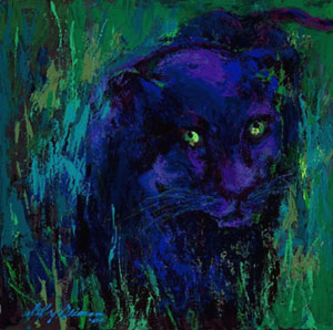 Portrait of a Panther by LeRoy Neiman