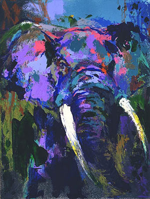 Portrait of an Elephant by LeRoy Neiman