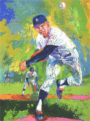 Whitey Ford by LeRoy Neiman