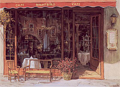 Cafe Nightbird by Viktor Shvaiko