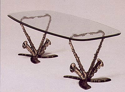 Double Sax (Table) by Paul Wegner