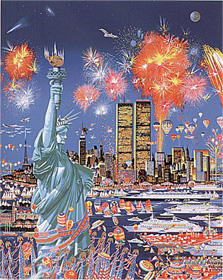 Happy Birthday Liberty, 1886 - 1986 by Hiro Yamagata