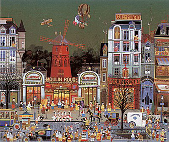 Le Moulin Rouge by Hiro Yamagata