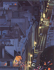 Saint Germain des Pres in the Night by Hiro Yamagata