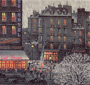 Snowy Montmarte II by Hiro Yamagata